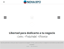 Tablet Screenshot of novabpo.com
